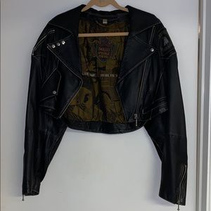 REAL ‘80s VINTAGE ITALIAN LEATHER JACKET